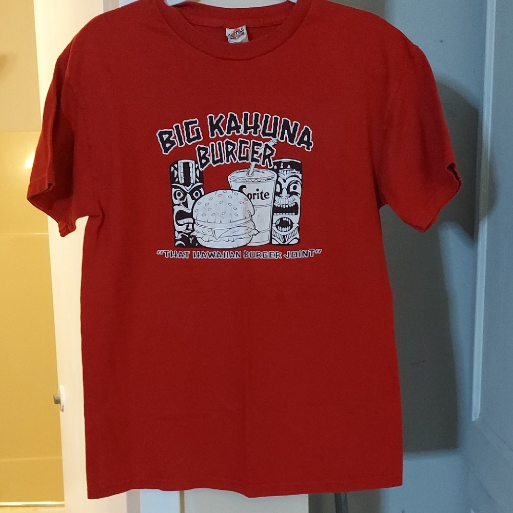 Vintage Big Kahuna Burger Pulp Fiction Tarentino Movie Retro Red T Shirt M